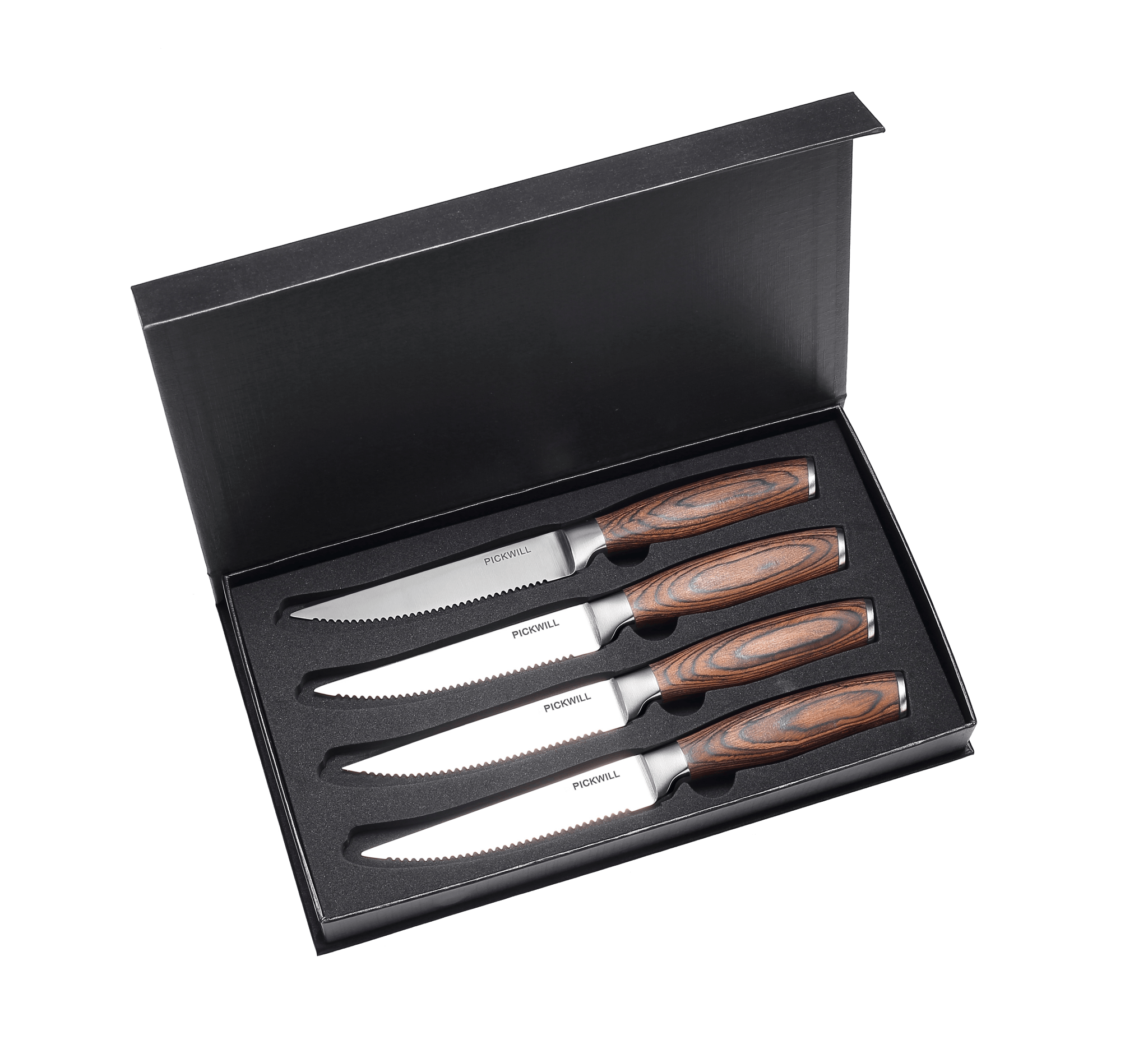 4 - PC, PICKWILL 4.5" Steak Knife Set - Urbanedges