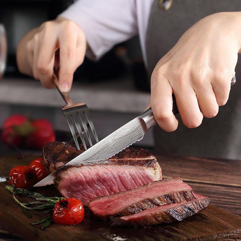 6 - PC, Ultra Sharp 4.5" Steak Knife Set - Urbanedges