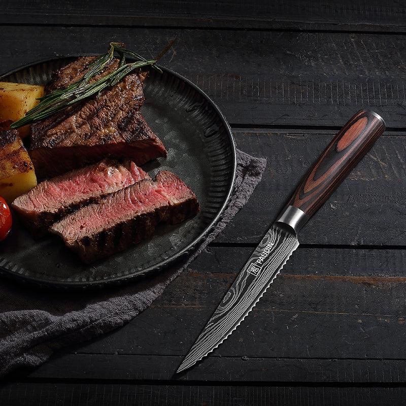 8 - PC, Ultra Sharp 4.5" Steak Knife Set - Urbanedges