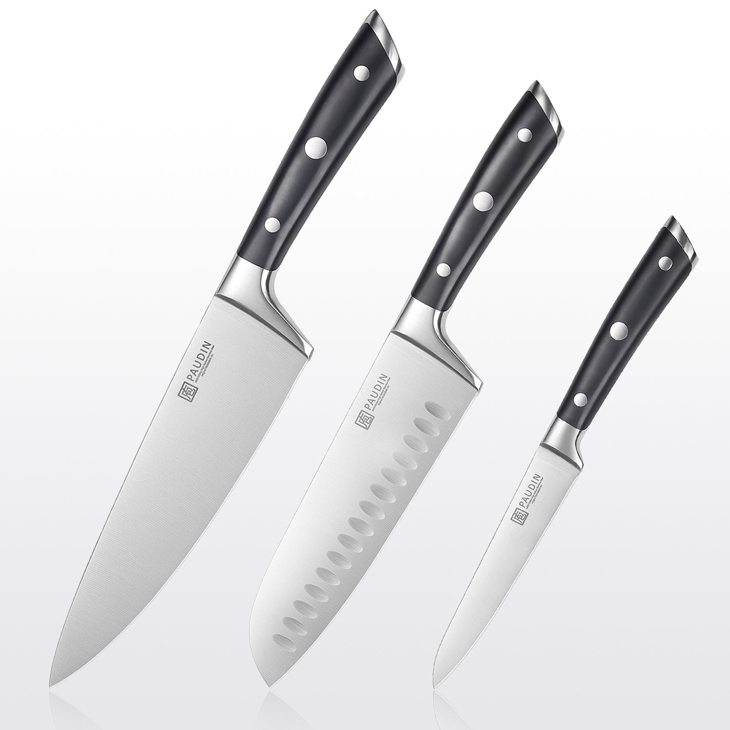 PAUDIN Swiss 3-Piece Chefs Knife Set