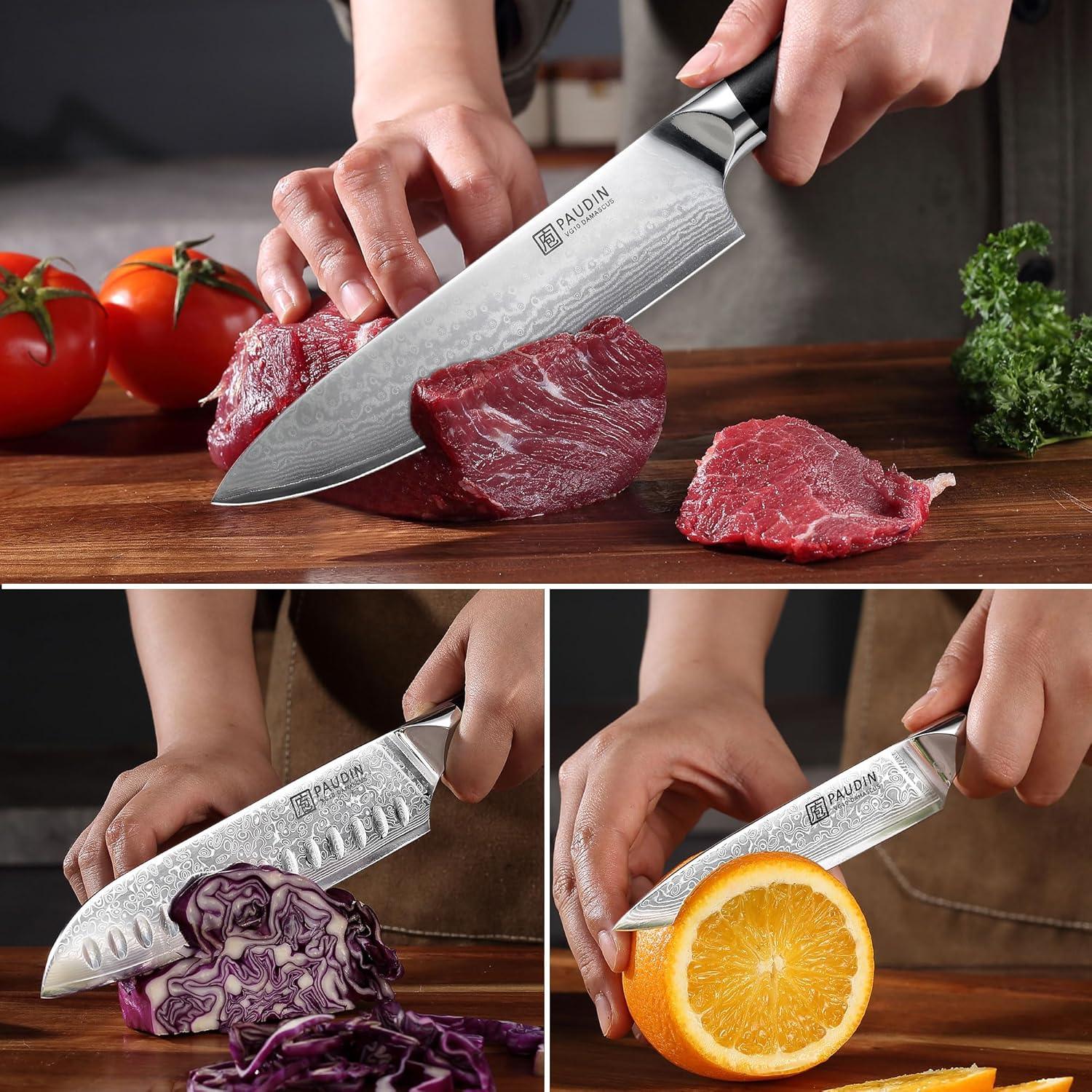 Cloud Premium Damascus Knife Set 3PC - Urbanedges