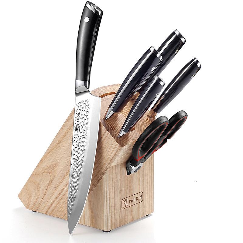 Hammered Premium 7 - PC Knife Block Set - Urbanedges