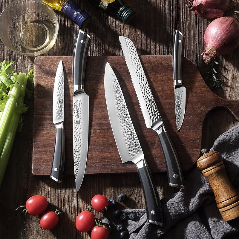 Hammered Premium 7 - PC Knife Block Set - Urbanedges