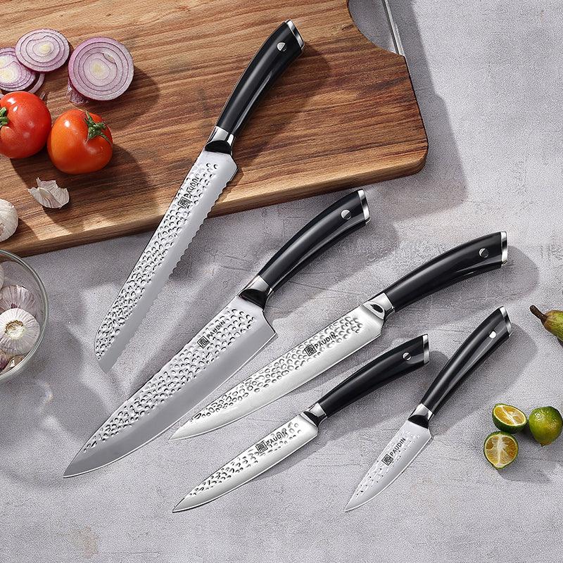 Hammered Premium 7 - PC Knife Block Set - Urbanedges