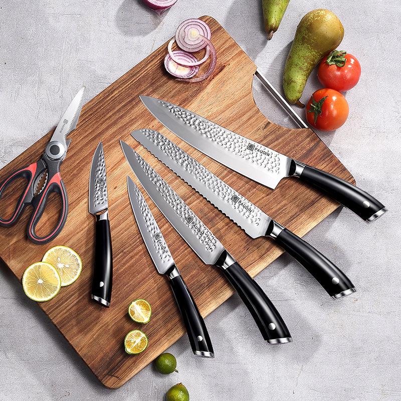 Hammered Premium 7 - PC Knife Block Set - Urbanedges