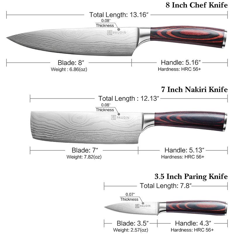NS2 Universal Classic 3 - PC Knife Set - Urbanedges