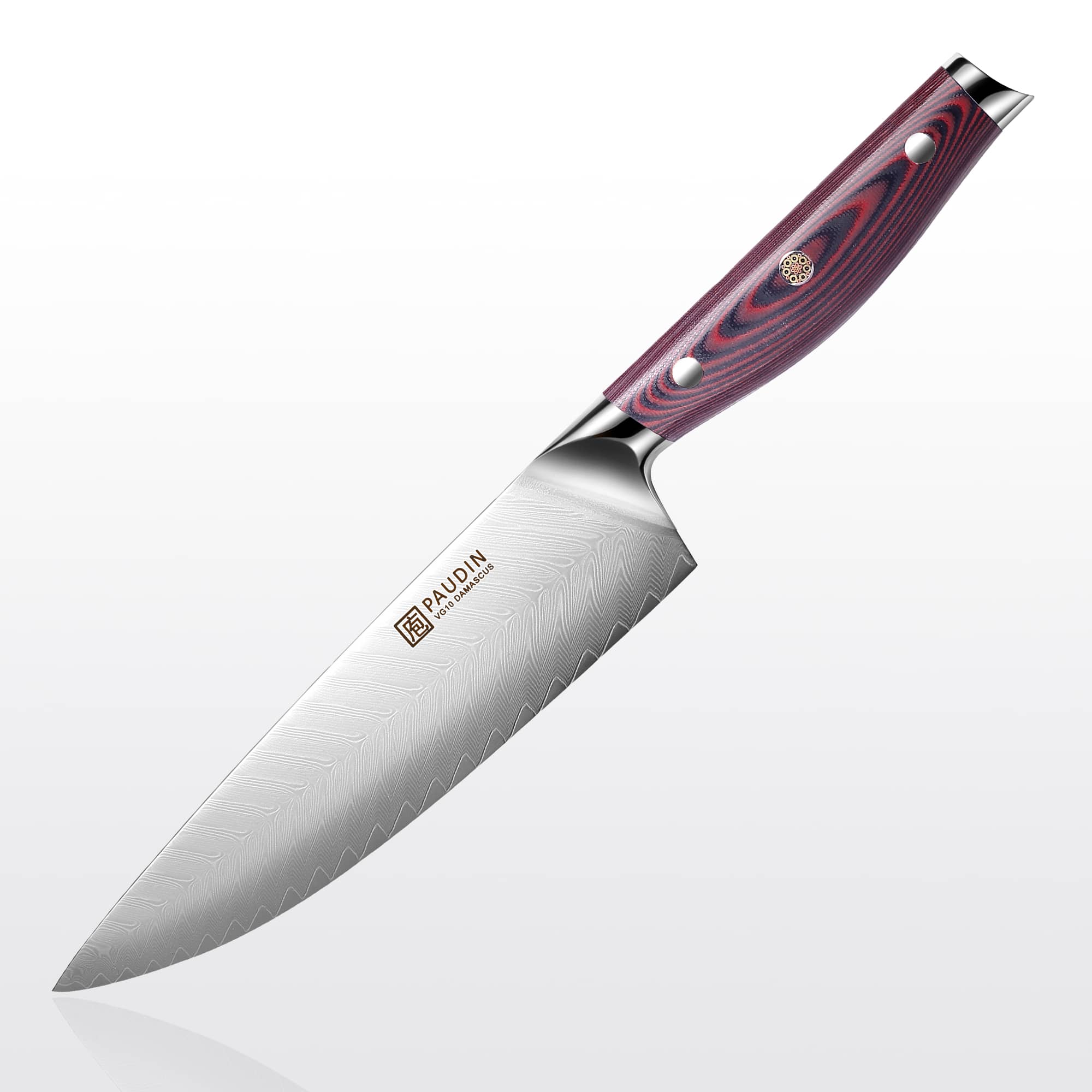 Plume Luxe 8" Damascus Chef's Knife