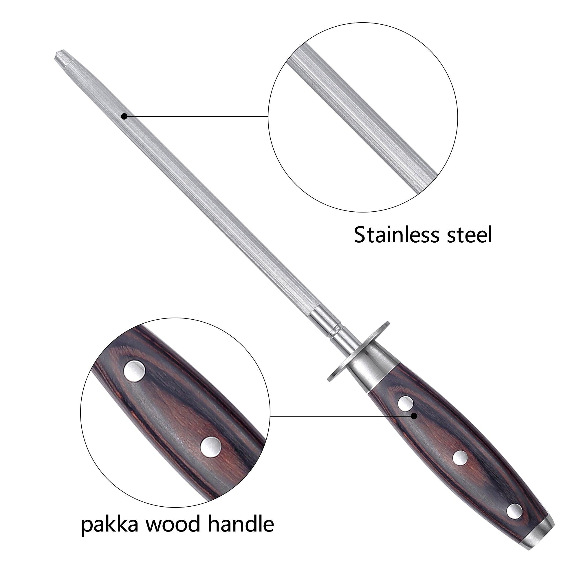 PAUDIN 10 Inch Knife Sharpener Rod - Urbanedges