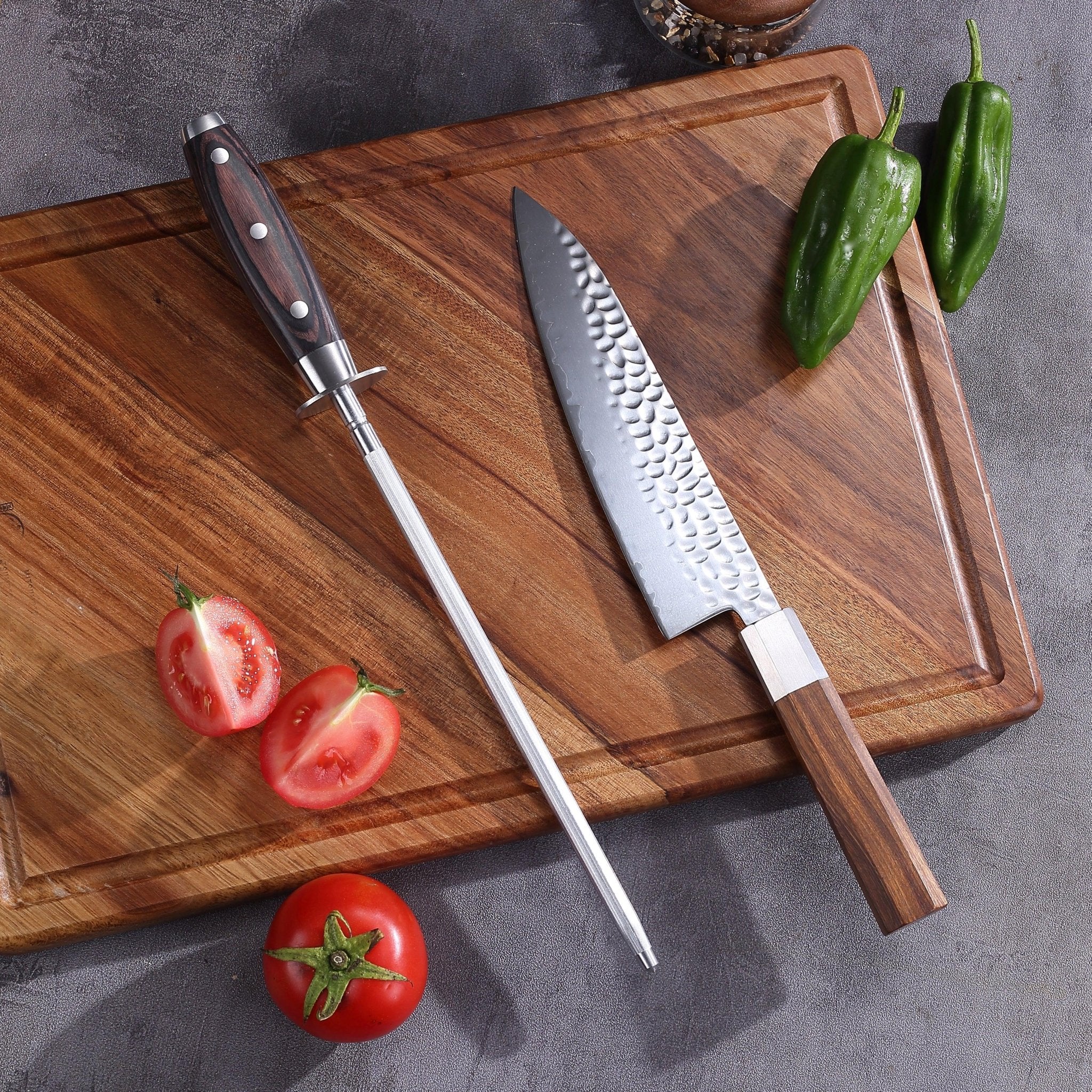 PAUDIN 10 Inch Knife Sharpener Rod - Urbanedges