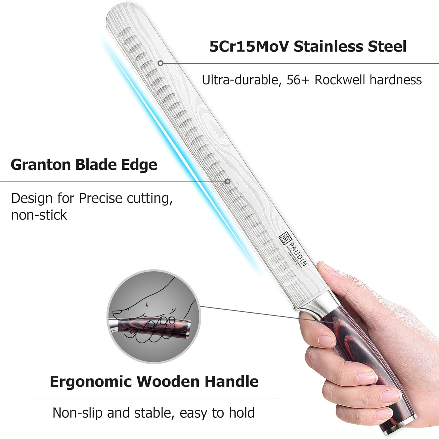 PAUDIN 12 Inch Ham knife Brisket Knife - Urbanedges