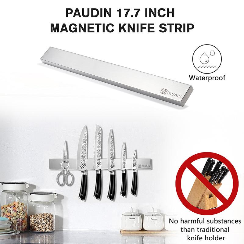 PAUDIN 17.7‘’ Stainless Steel Magnetic Knife Bar - Urbanedges