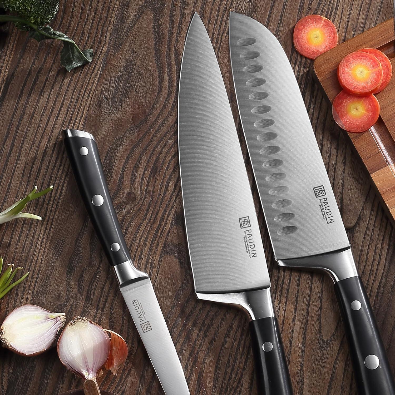 PAUDIN Swiss 3 - Piece Chefs Knife Set - Urbanedges