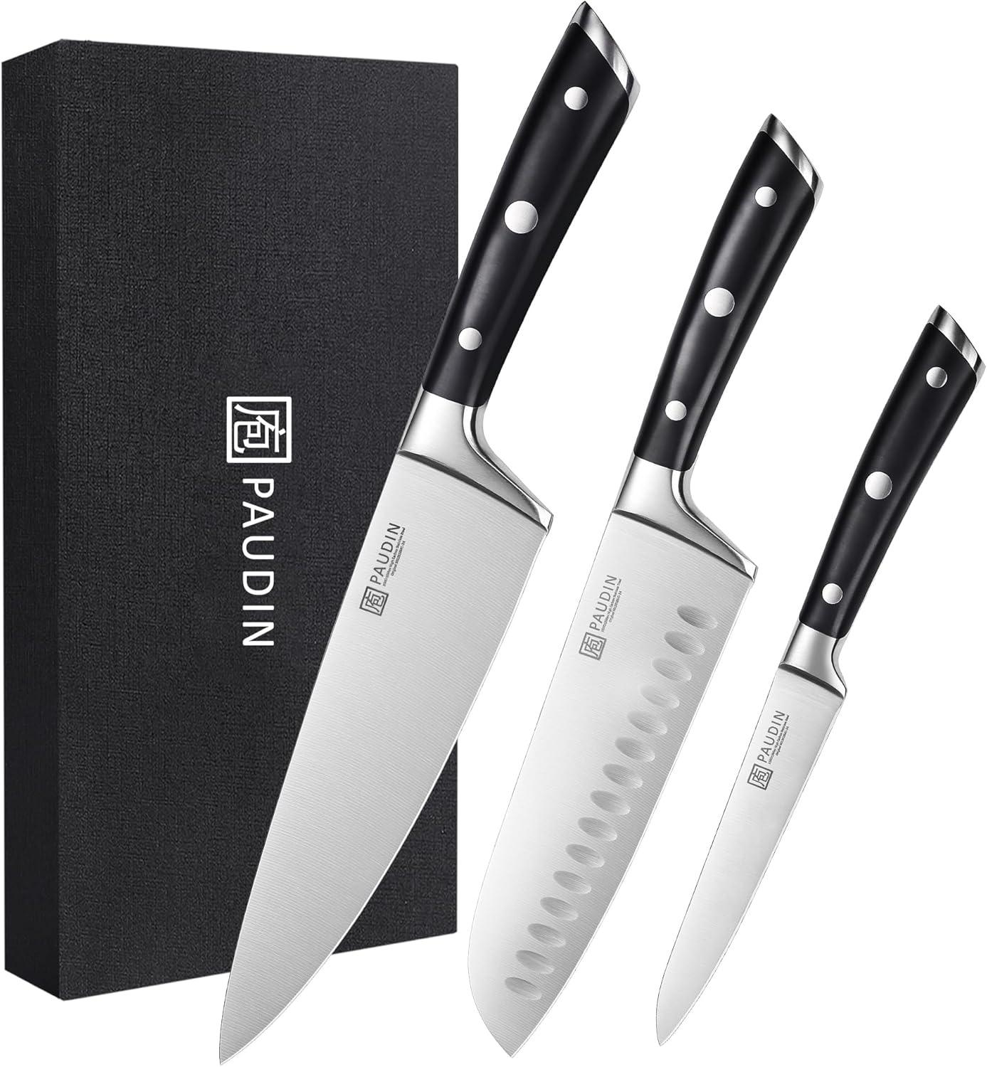 PAUDIN Swiss 3 - Piece Chefs Knife Set - Urbanedges