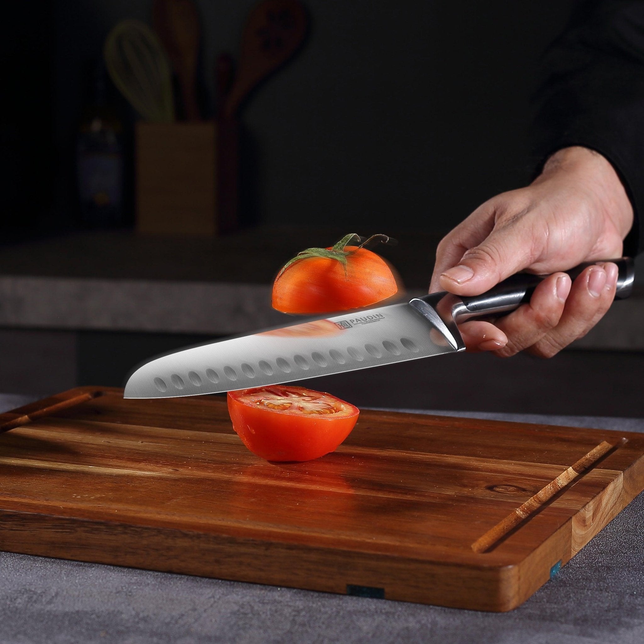 PAUDIN Swiss 7" Santoku Knife - Urbanedges