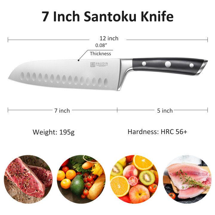 PAUDIN Swiss 7" Santoku Knife - Urbanedges