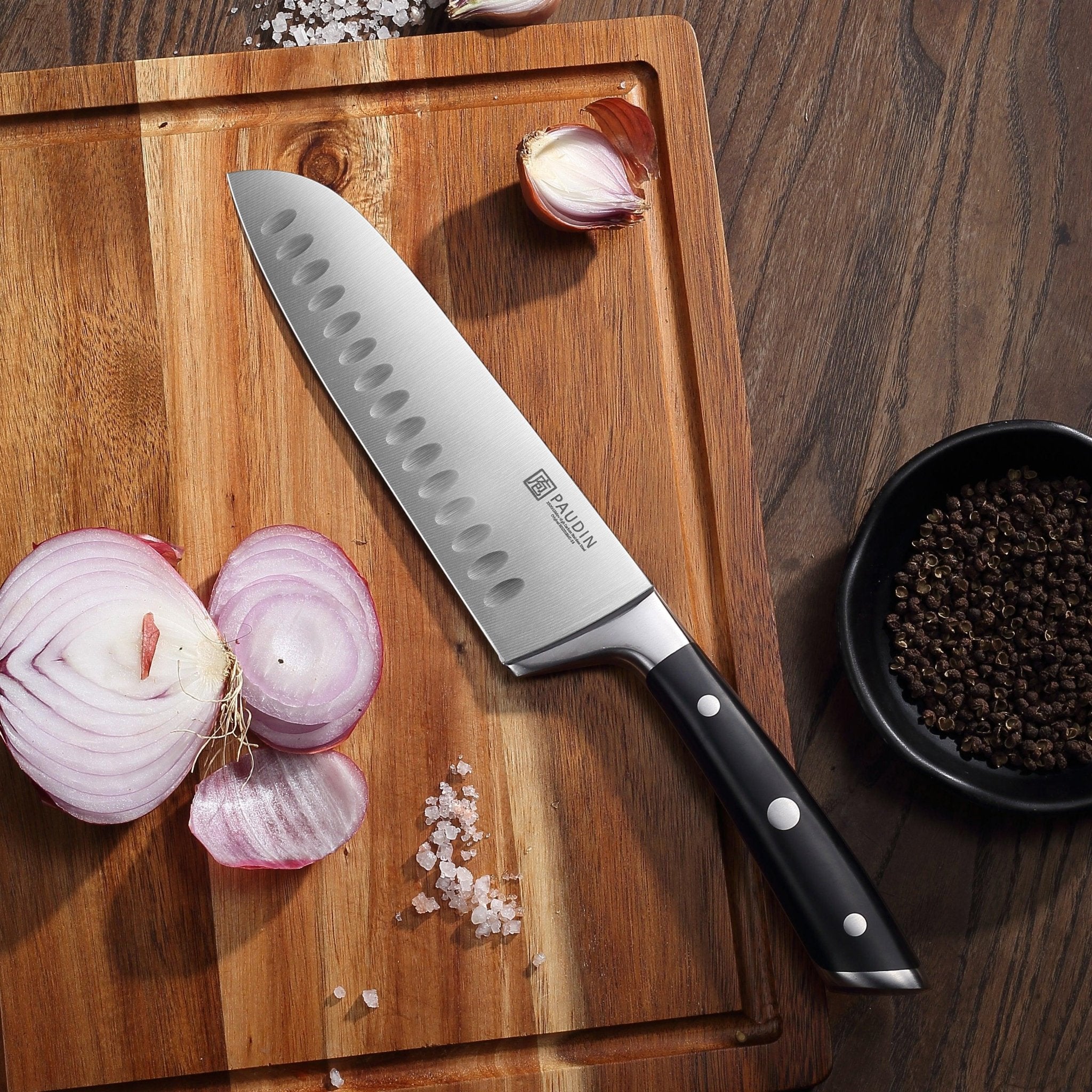 PAUDIN Swiss 7" Santoku Knife - Urbanedges