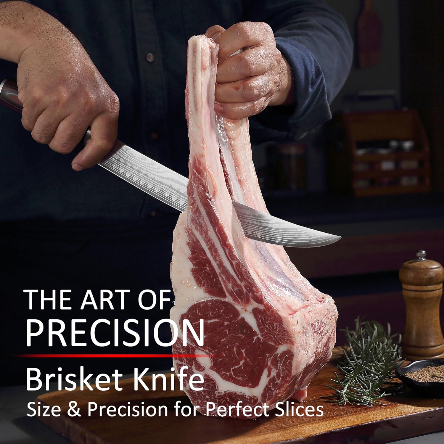 PAUDIN UNIVERSAL CLASSIC 10″ Butcher Knife,For Poultry Beef Pork Meat, Ergonomic Handle Design - Urbanedges