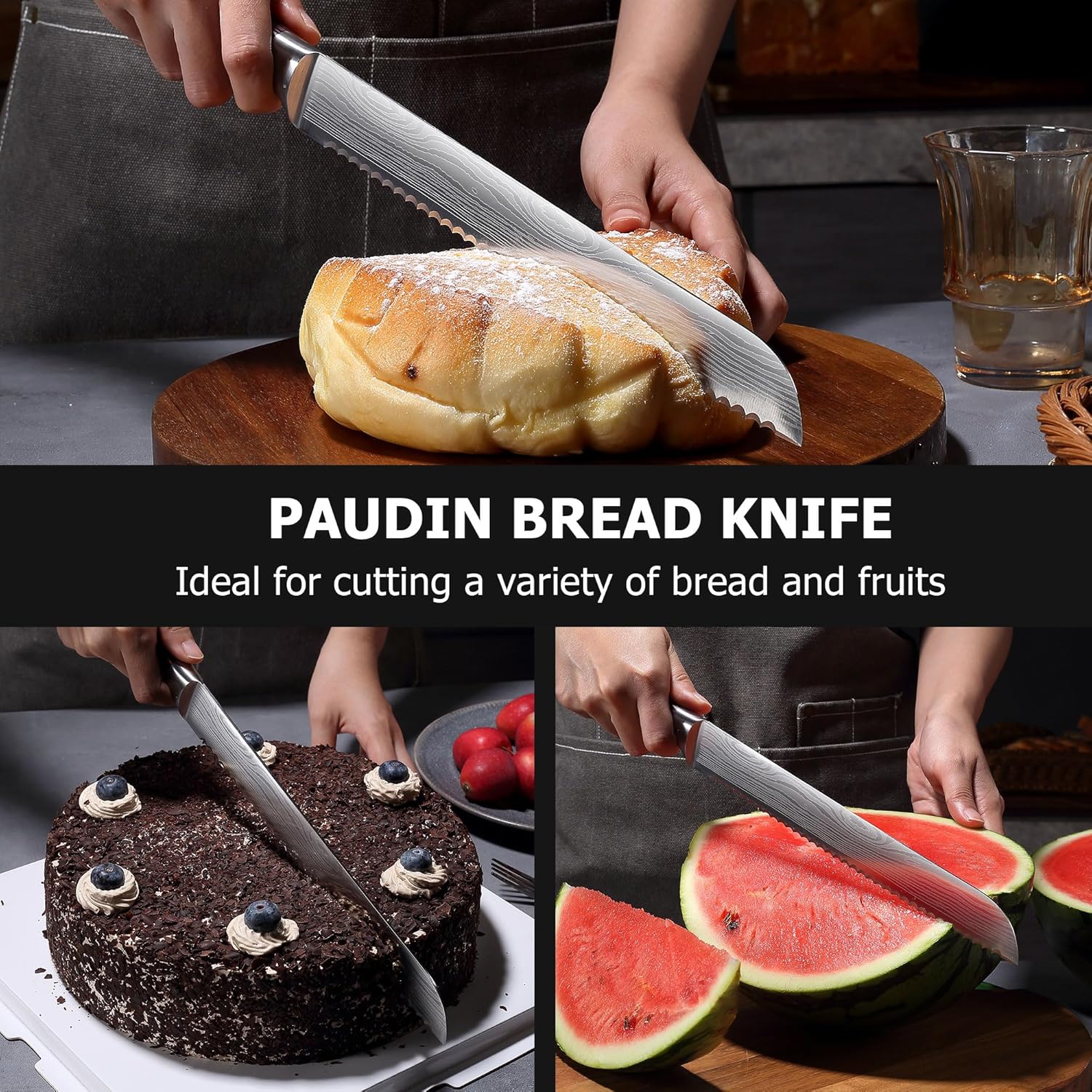 PAUDIN UNIVERSAL CLASSIC 10 inch Bread Knife - Urbanedges