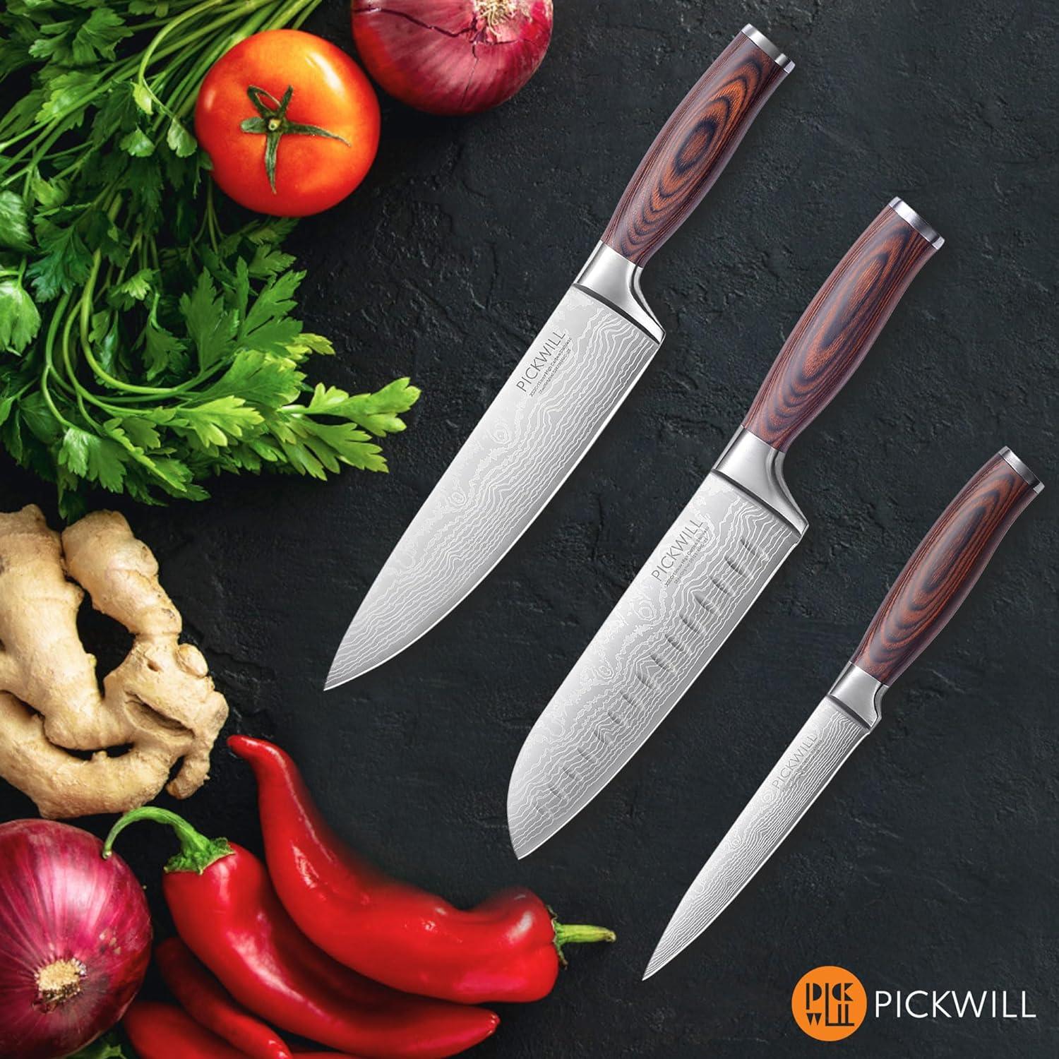 PICKWILL 3 - Piece Chef Knife Set - Urbanedges