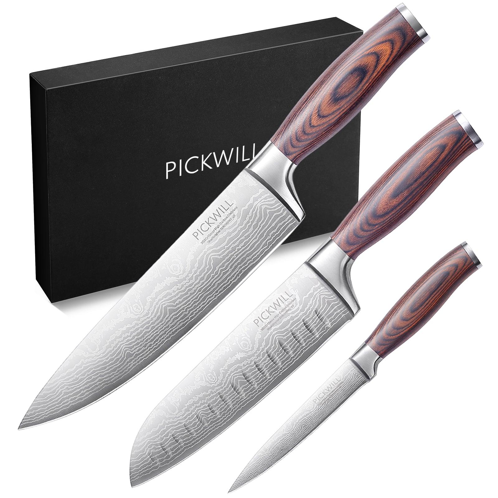 PICKWILL 3 - Piece Chef Knife Set - Urbanedges