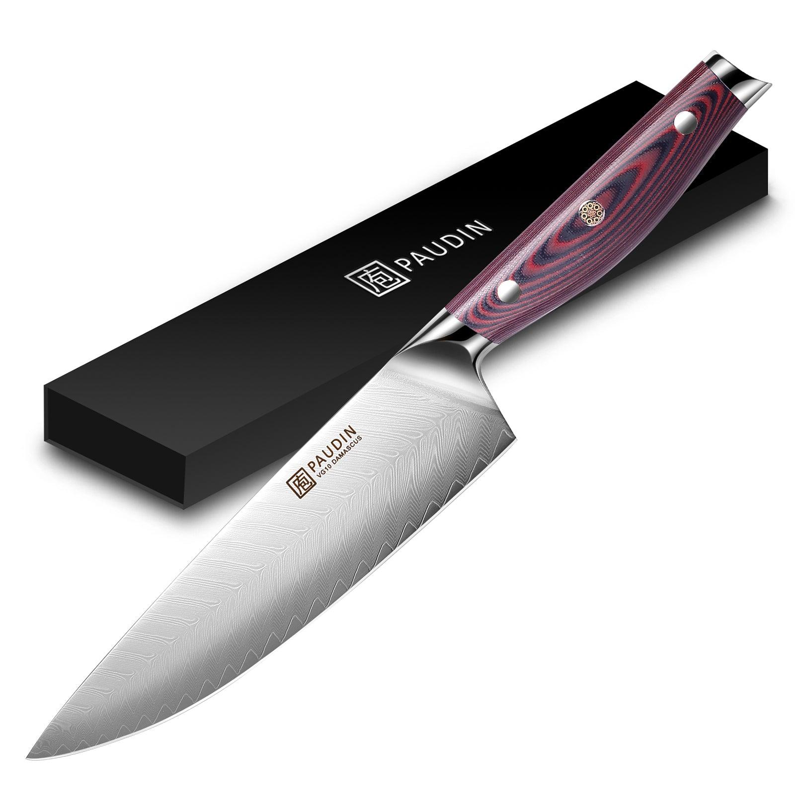 Plume Luxe 8" Damascus Chef's Knife - Urbanedges