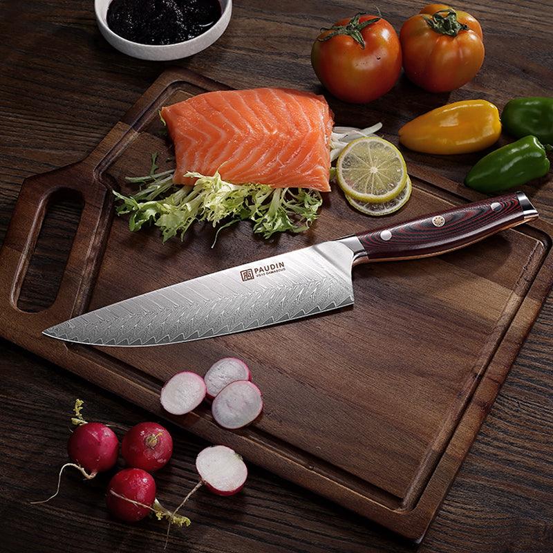 Plume Luxe 8" Damascus Chef's Knife - Urbanedges