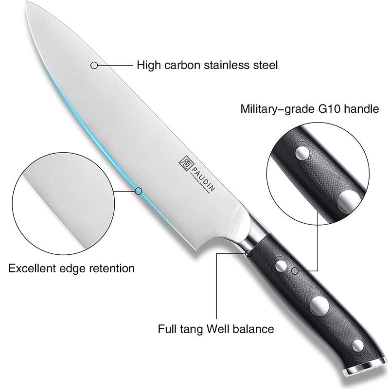 Ultra - Dark 8" Chef's Knife - Urbanedges