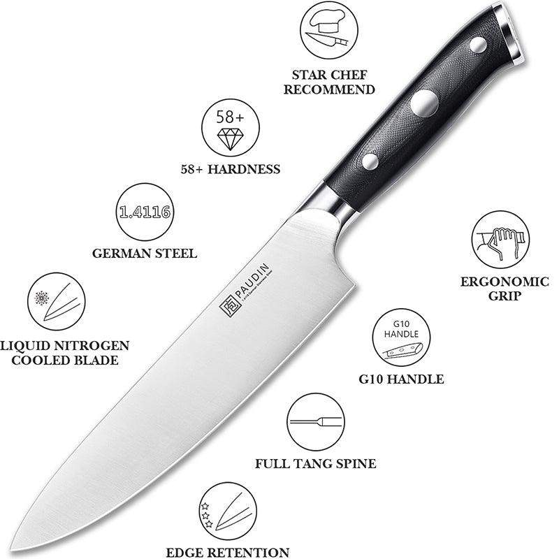 Ultra - Dark 8" Chef's Knife - Urbanedges