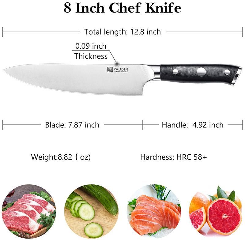 Ultra - Dark 8" Chef's Knife - Urbanedges