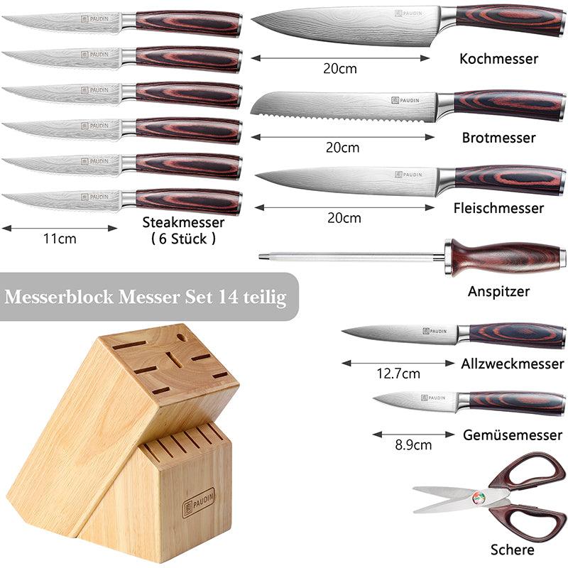 Universal Collection 14 - PC Knife Block Set - Urbanedges