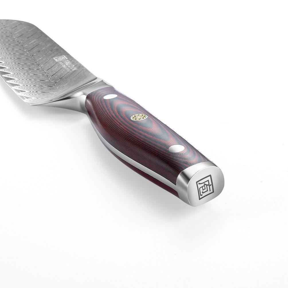 Plume Luxe 7" Damascus Santoku Knife - Urbanedges