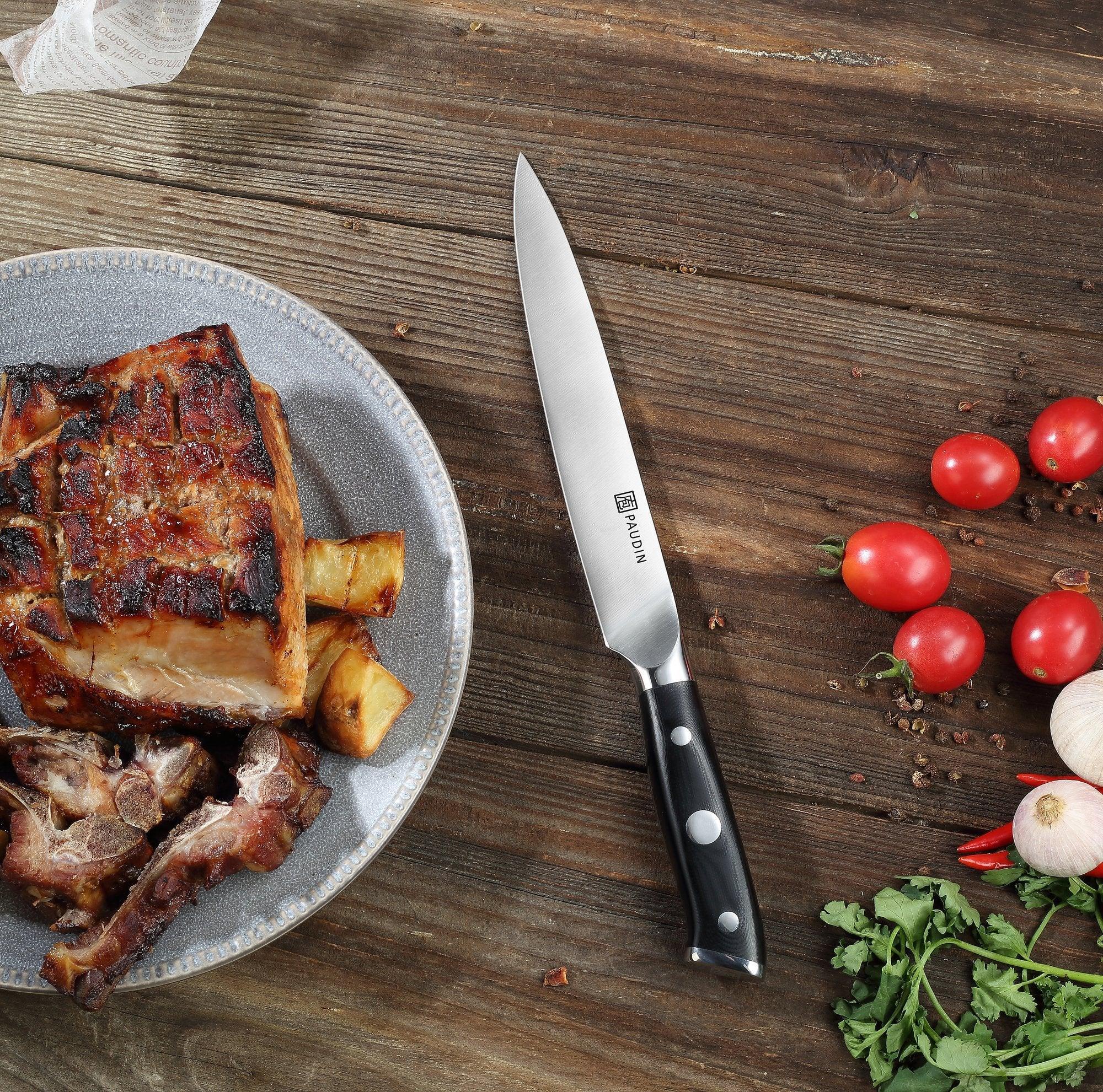 Ultra Dark Premium 8" Carving Knife and Fork Set - Urbanedges